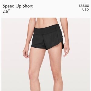 Lululemon speed up short